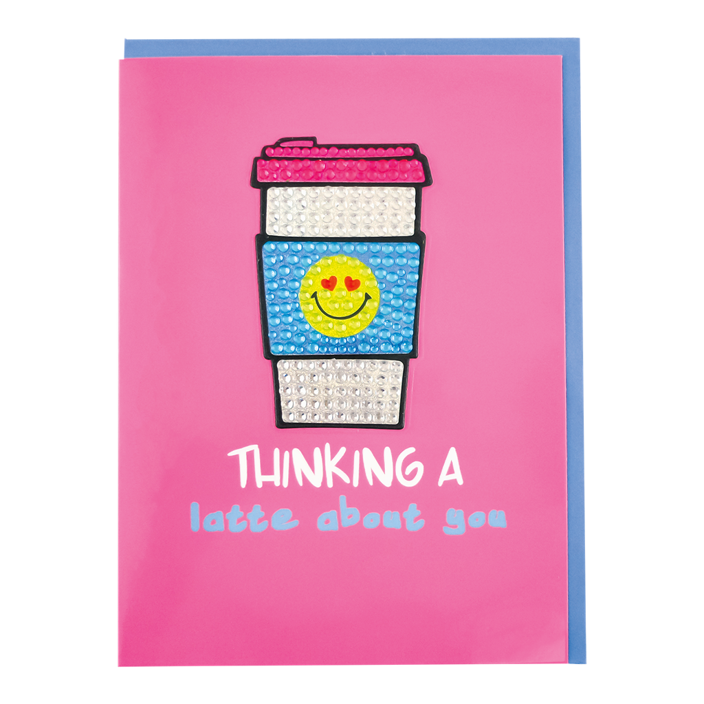 Iscream - Latte Removable Rhinestone Decal Greeting Card