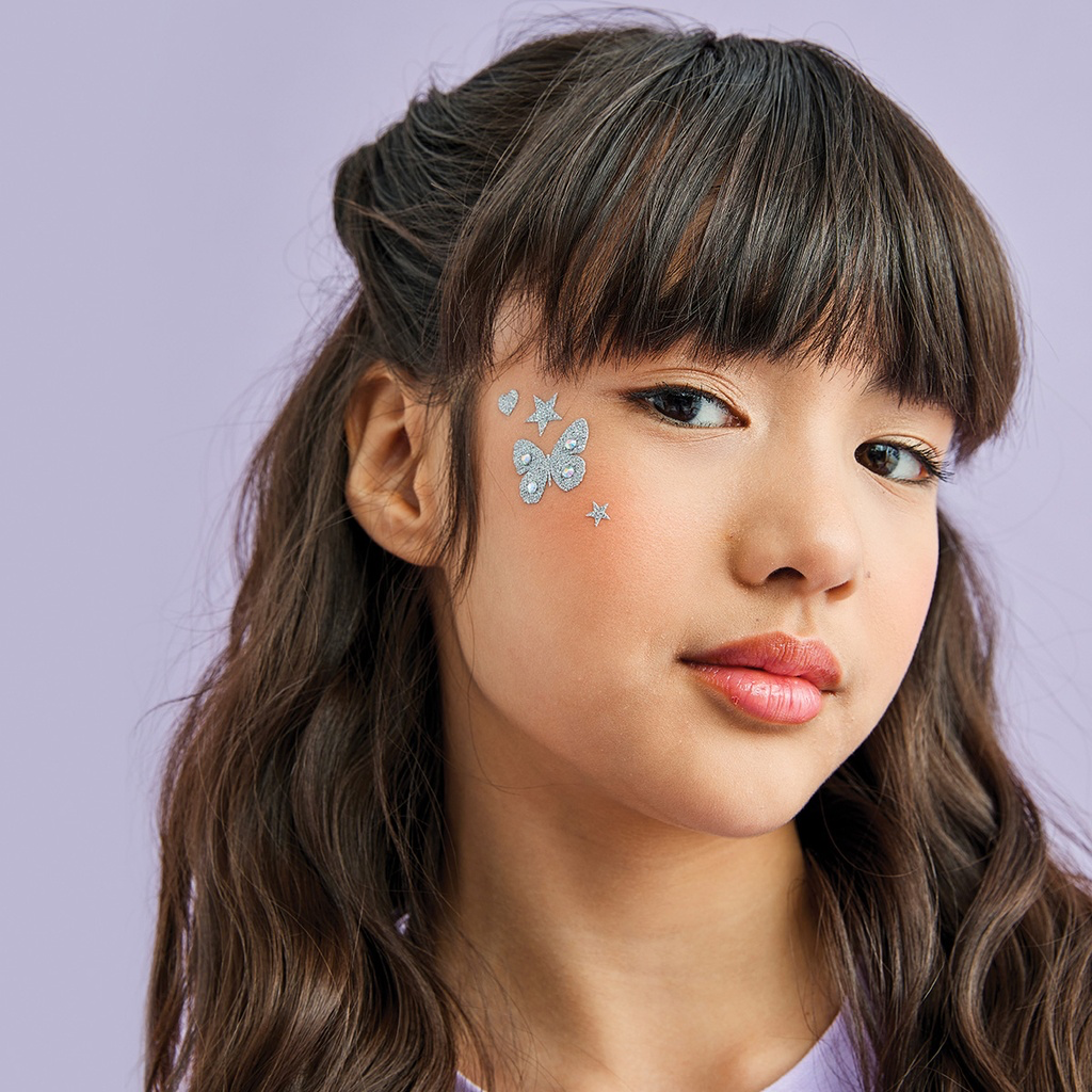 Iscream - Butterfly Gem Face And Body Stickers