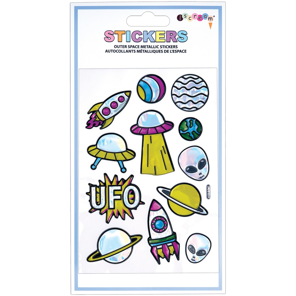 Iscream - Outer Space Metallic Stickers