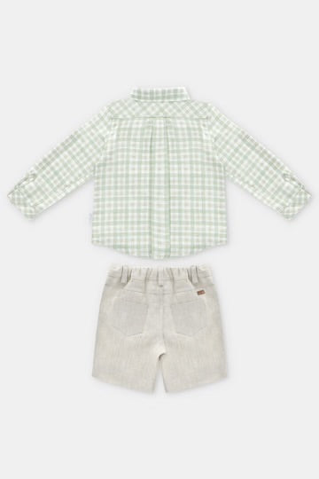 Martín Aranda - Palmi Gingham Shirt and Shorts Set