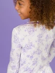 Ruffle Butts - Princess Castle Toile Ruffle Long Sleeve Pajama Set