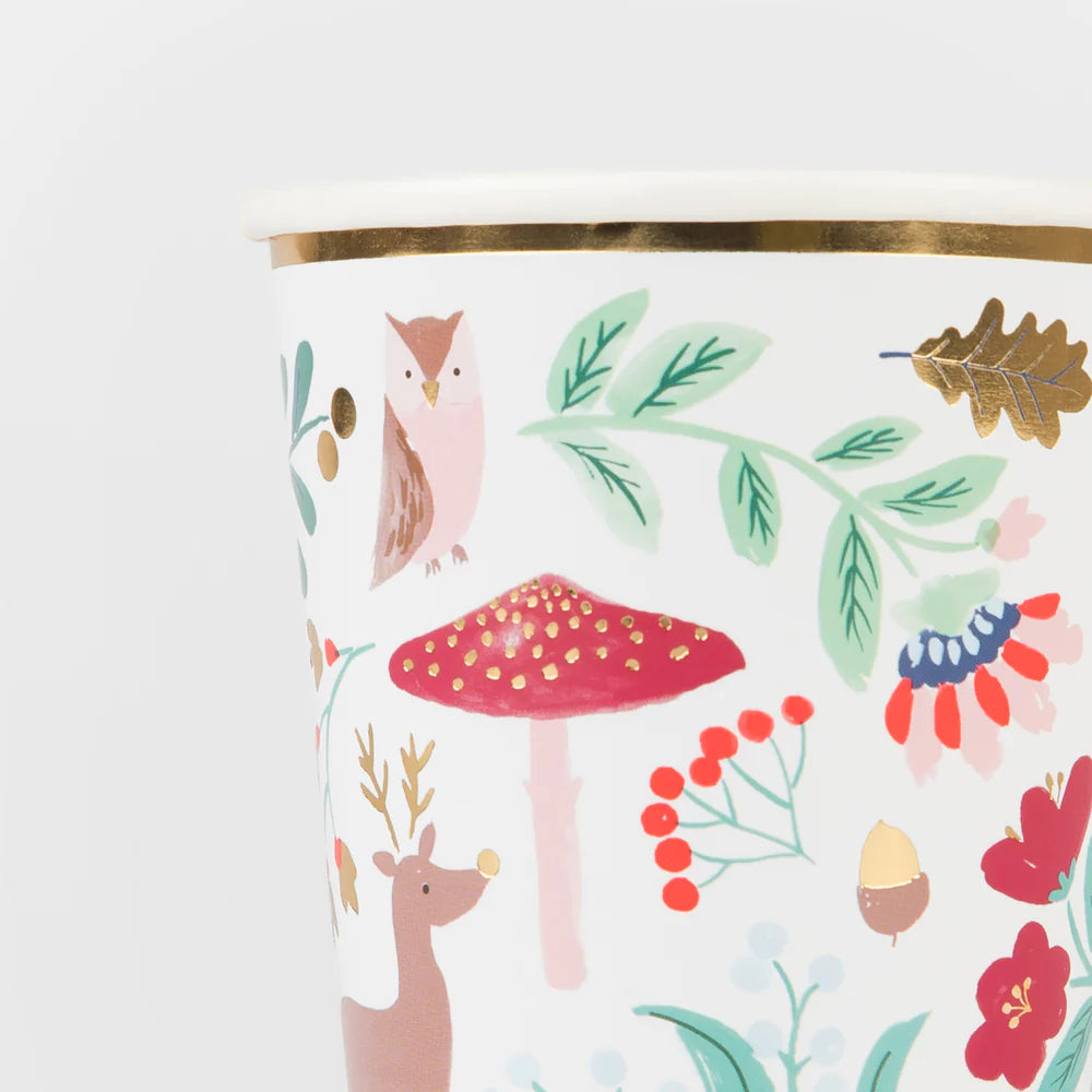 Meri Meri - Winter Woodland Cups, 8ct.