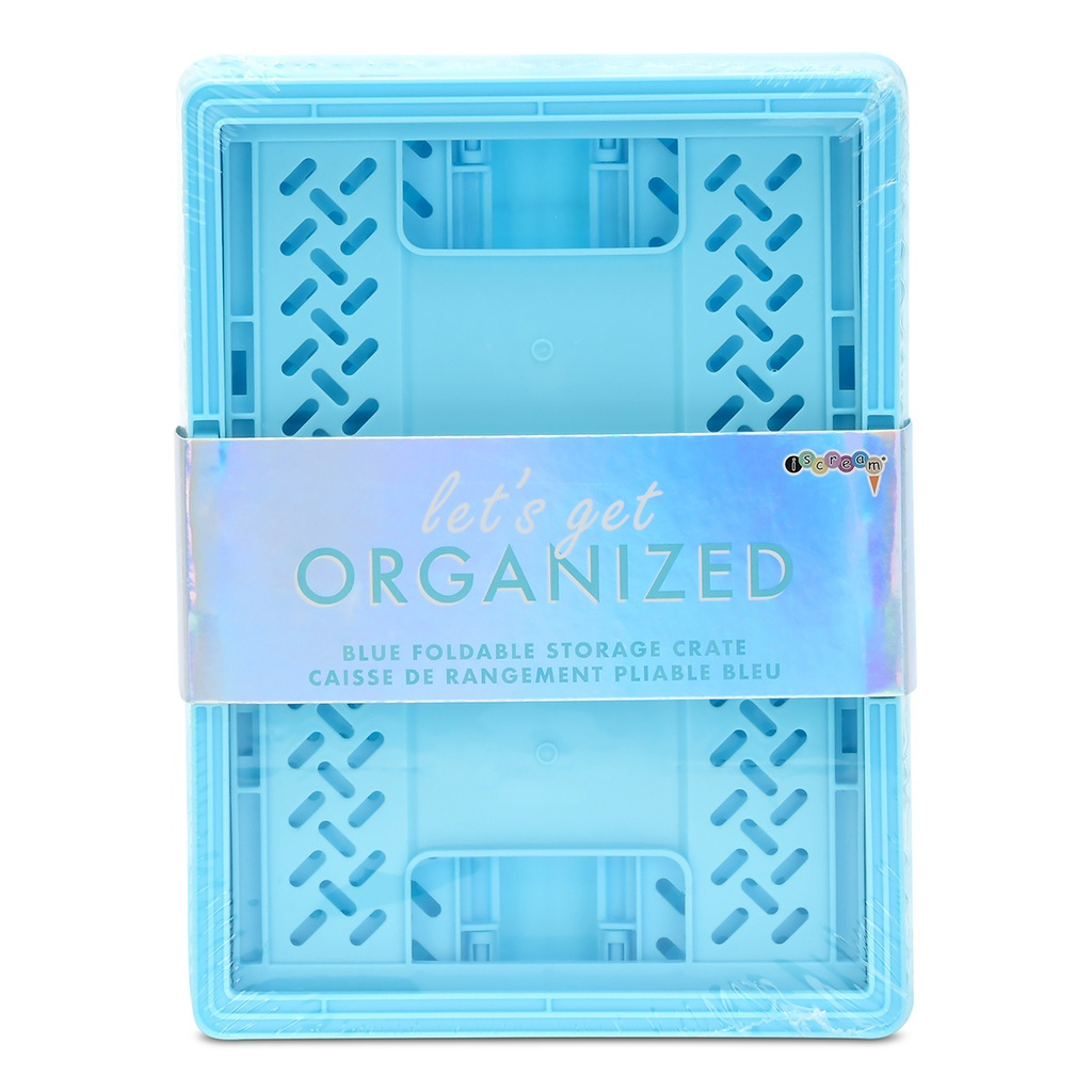 Iscream - Small Blue Foldable Storage Crate