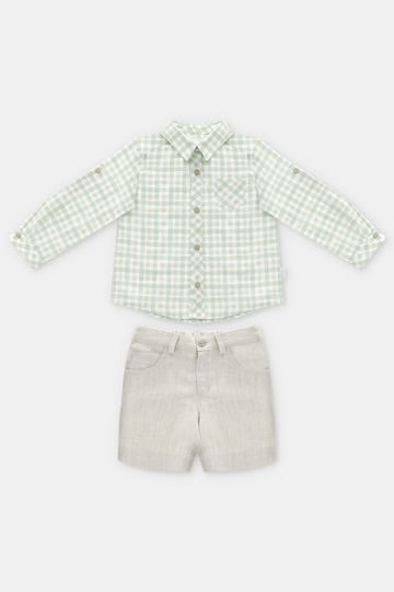 Martín Aranda - Palmi Gingham Shirt and Shorts Set