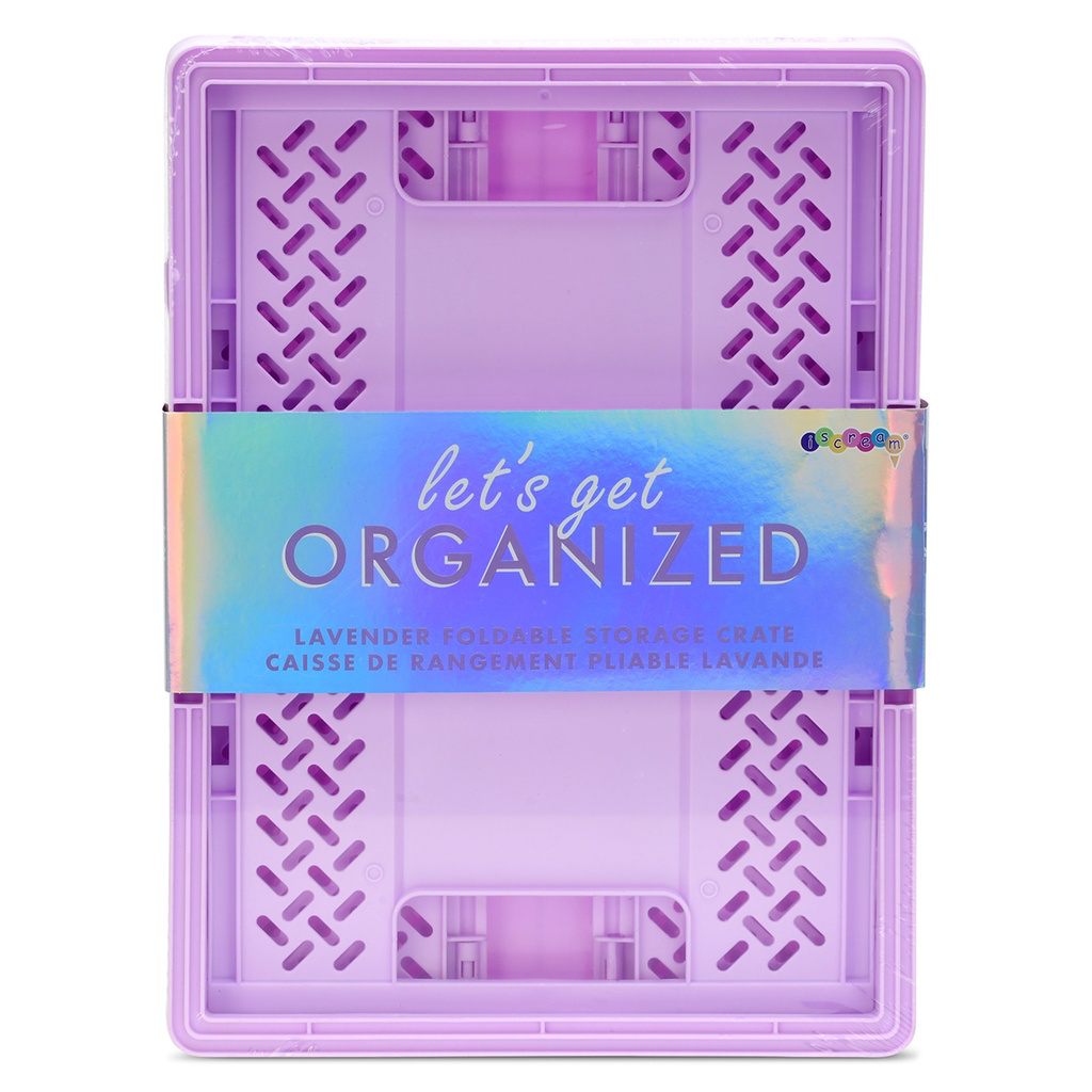 Iscream - Large Lavender Foldable Storage Crate