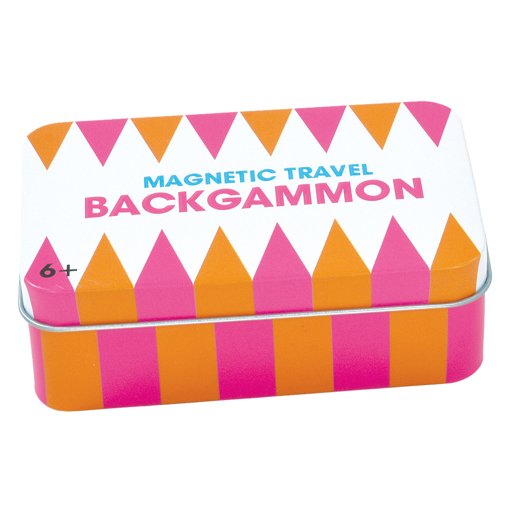 Iscream - Fizz Backgammon Magnetic Tin Travel Game