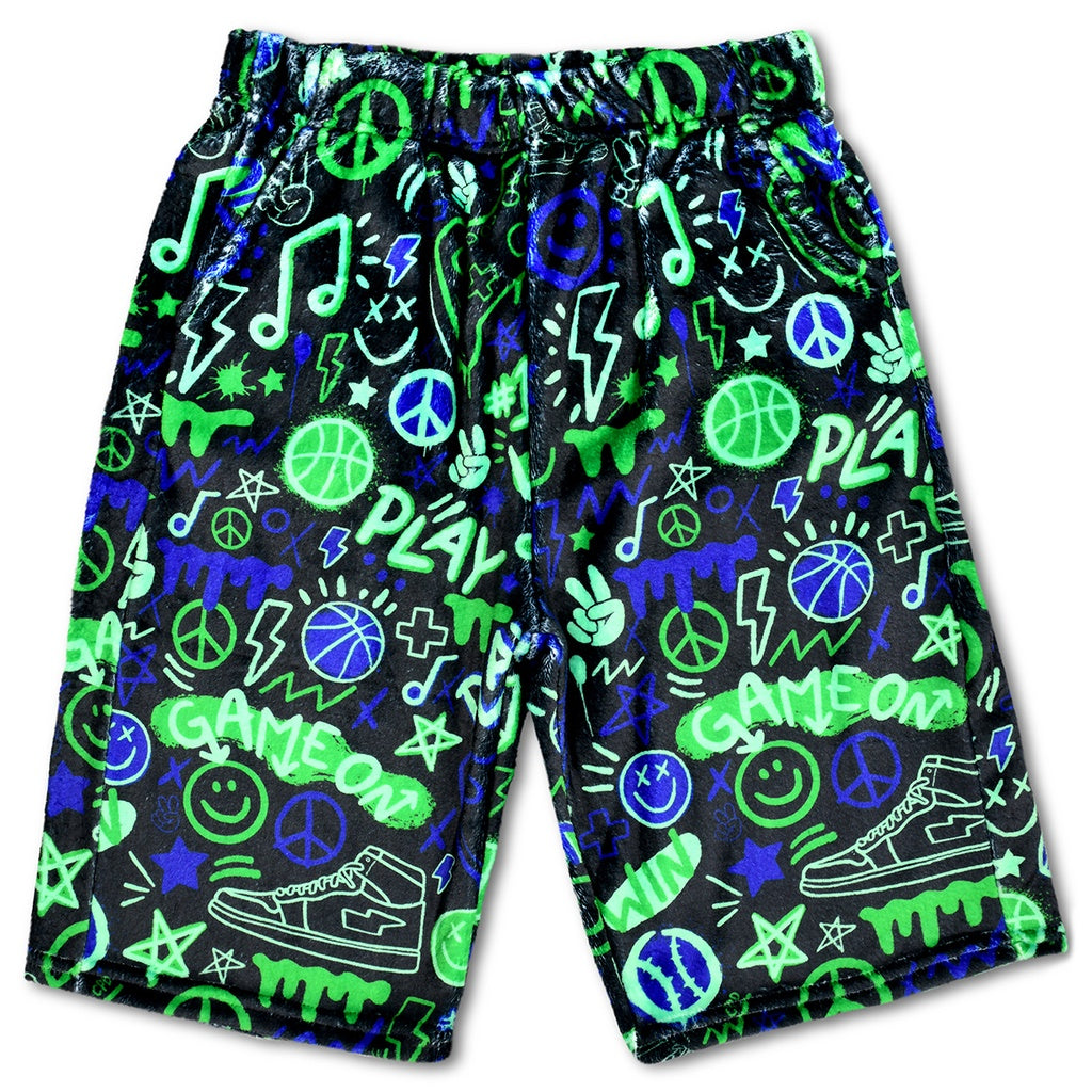 Iscream - Corey Paige Graffiti Gamer Plush Board Shorts