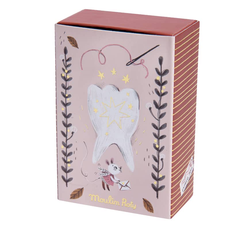 Moulin Roty - Tooth Fairy Mouse Souvenir Box - Stuffed Toy