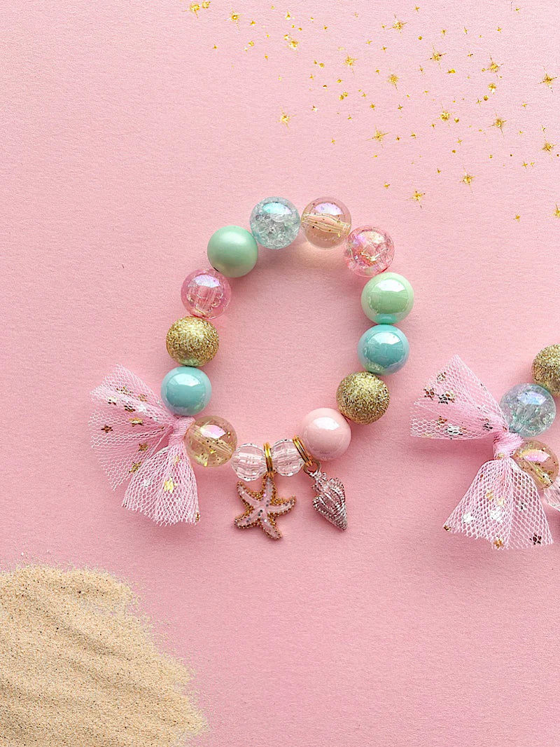 The Rainbow Mermaid - Starfish Ocean Beach Kids Charm Bracelet