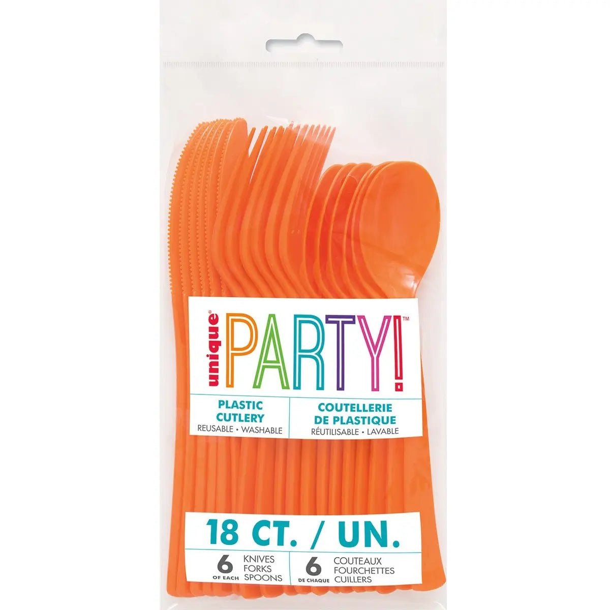 Unique Party - Plastic Cutlery, 18ct.
