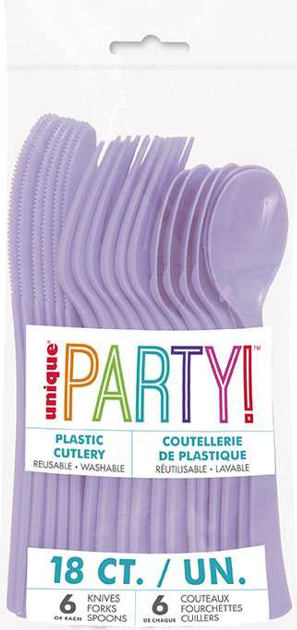 Unique Party - Plastic Cutlery, 18ct.