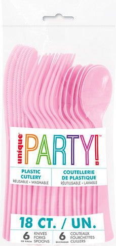 Unique Party - Plastic Cutlery, 18ct.