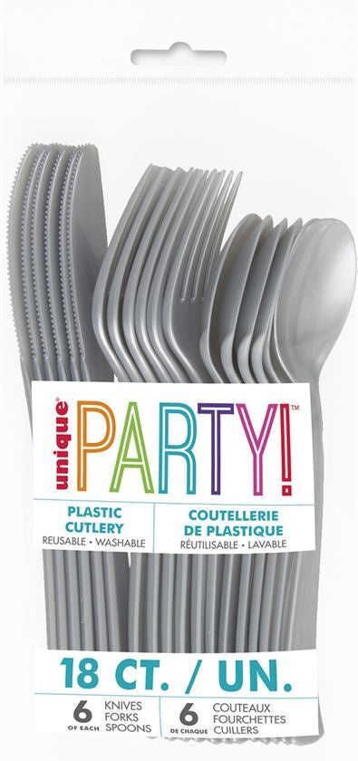 Unique Party - Plastic Cutlery, 18ct.