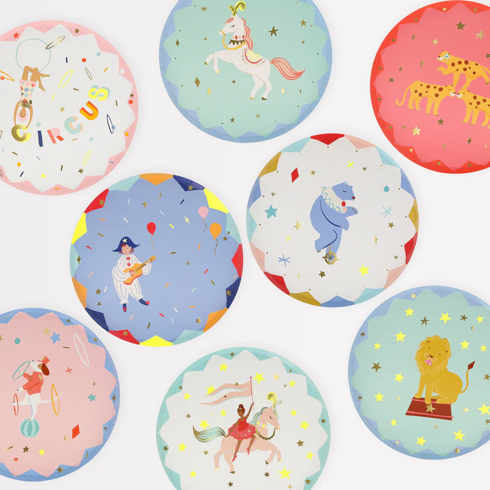 Meri Meri - Circus Side Plates, 8ct.