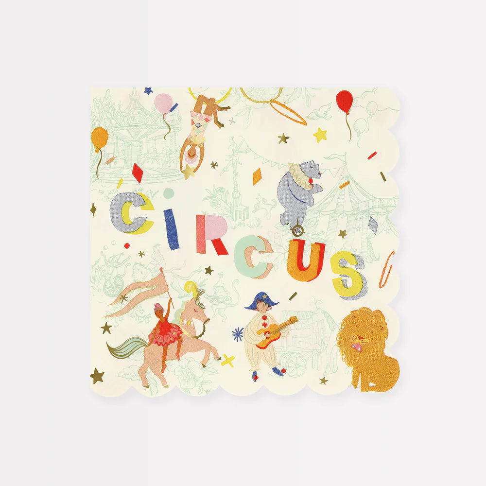 Meri Meri - Circus Large Napkins, 16ct.