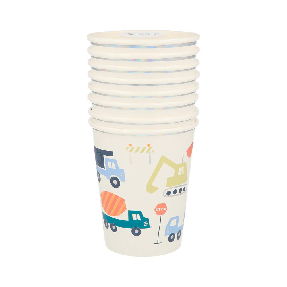 Meri Meri - Construction Cups, 8ct.