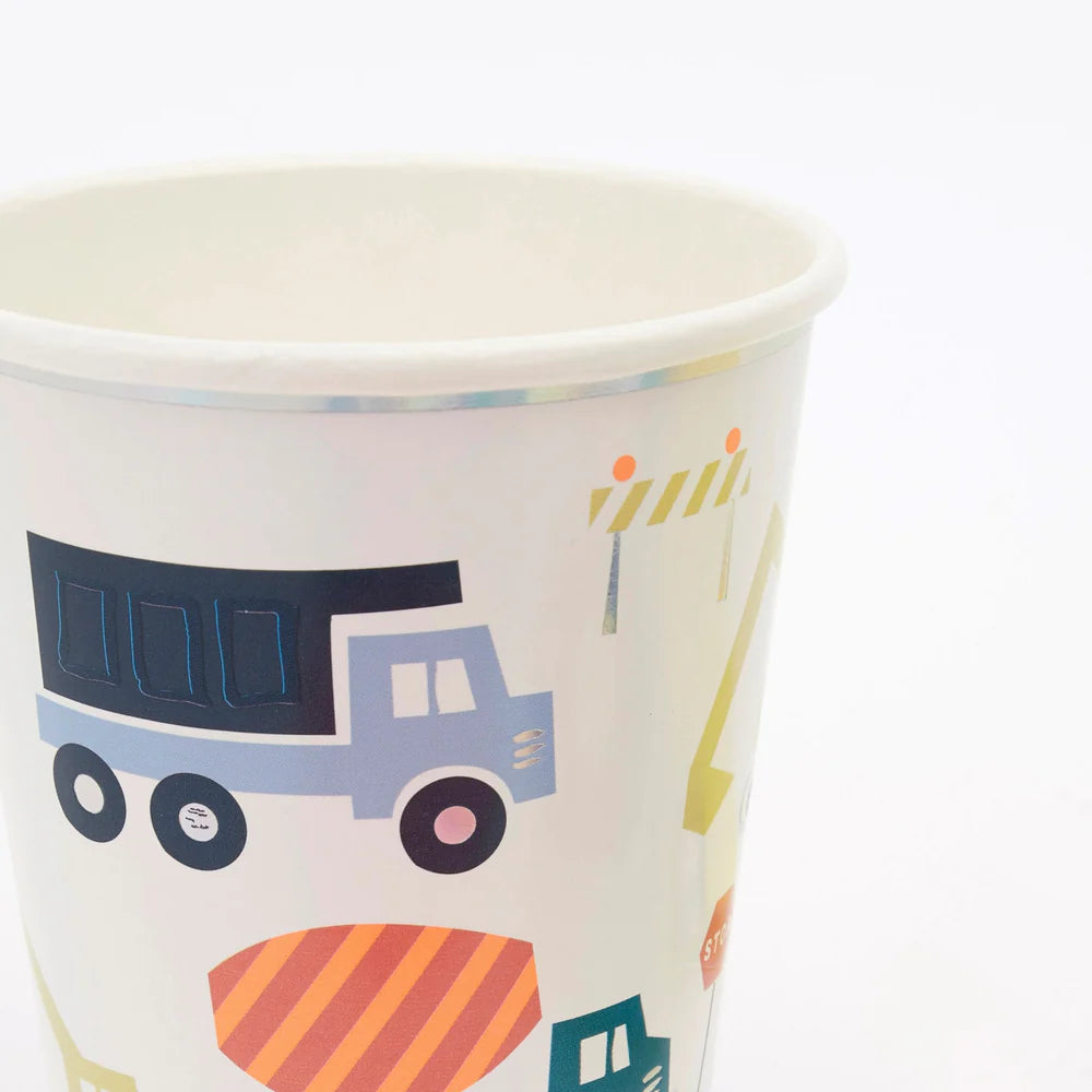 Meri Meri - Construction Cups, 8ct.
