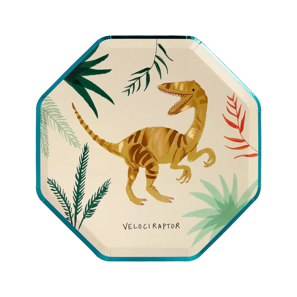 Meri Meri - Dinosaur Kingdom Side Plates, 8ct.