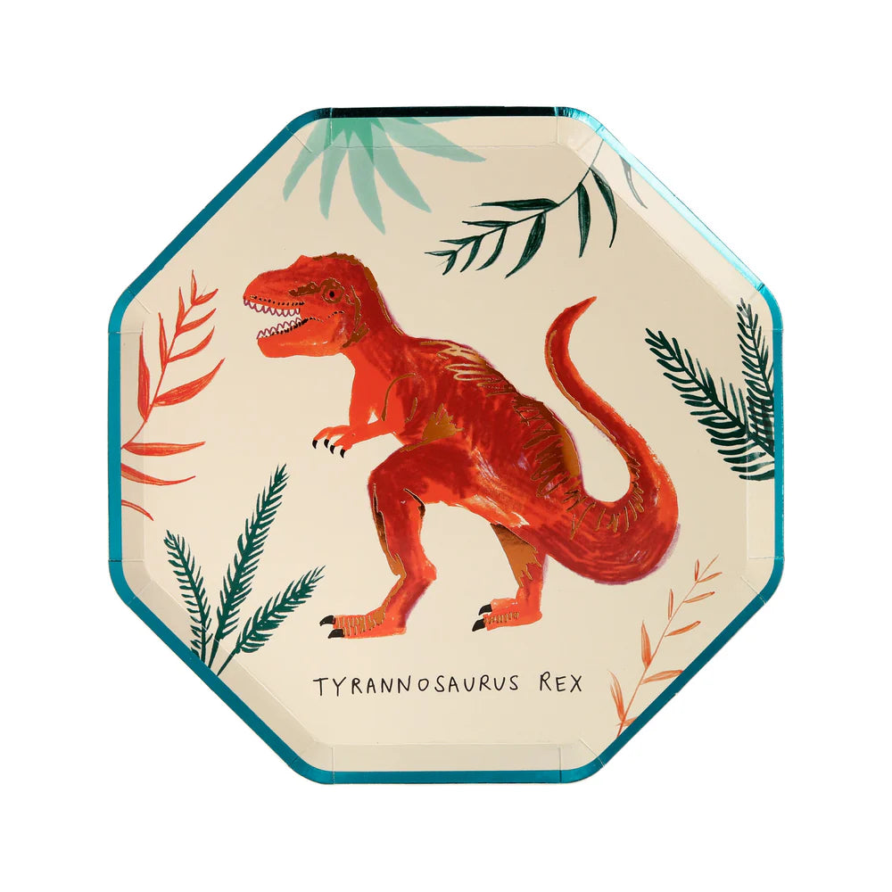 Meri Meri - Dinosaur Kingdom Side Plates, 8ct.