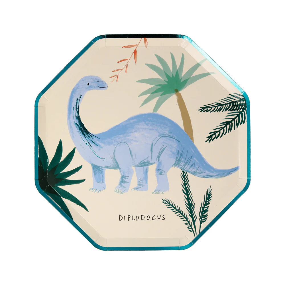 Meri Meri - Dinosaur Kingdom Side Plates, 8ct.