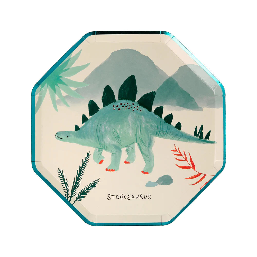 Meri Meri - Dinosaur Kingdom Side Plates, 8ct.