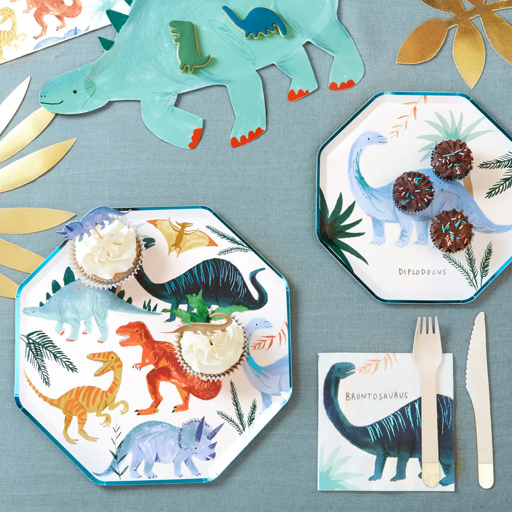 Meri Meri - Dinosaur Kingdom Dinner Plates, 8ct.