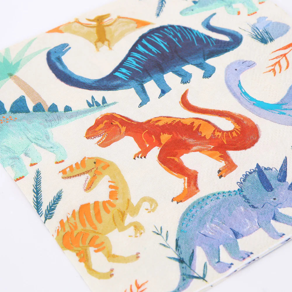 Meri Meri - Dinosaur Kingdom Large Napkins, 16ct.