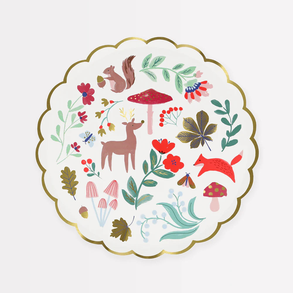 Meri Meri - Winter Woodland Side Plates 8ct.