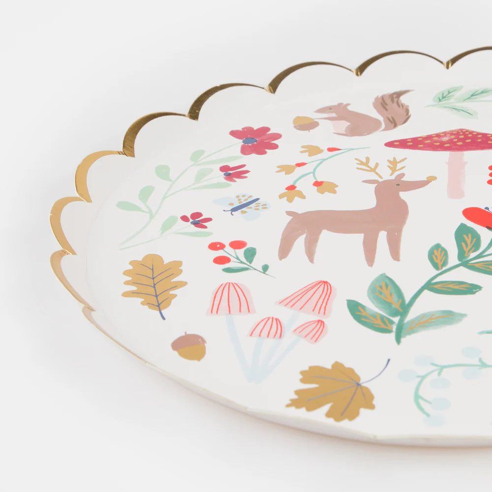 Meri Meri - Winter Woodland Side Plates 8ct.