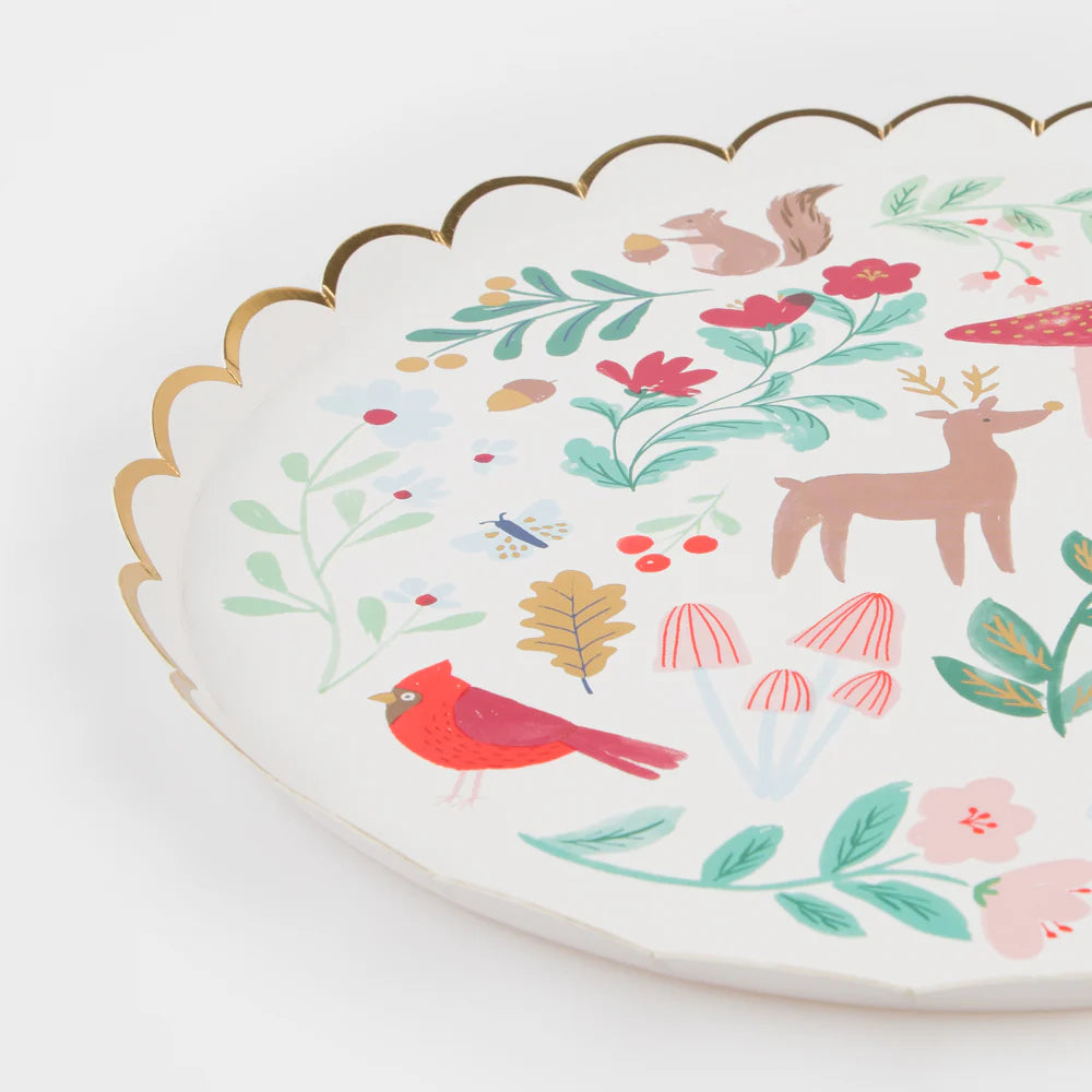Meri Meri- Winter Woodland Dinner Plates, 8ct.