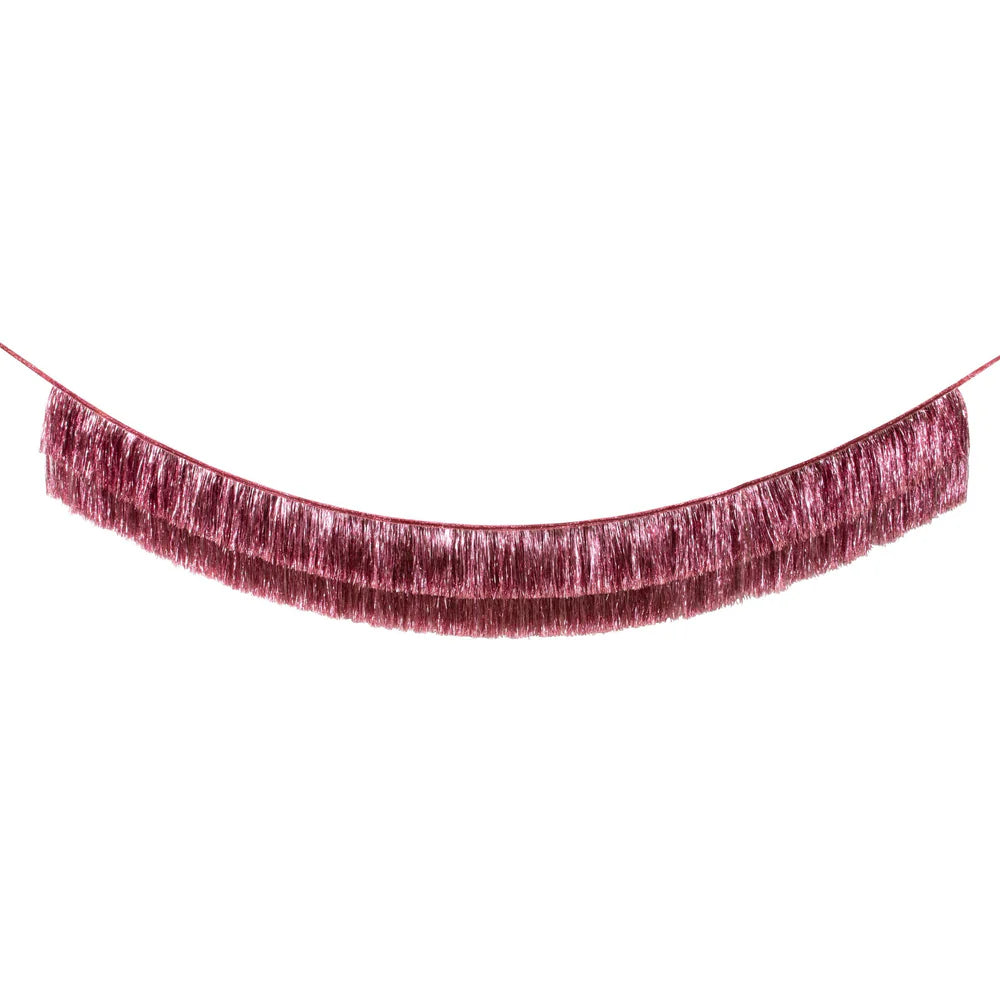 Meri Meri - Pink Tinsel Fringe Garland