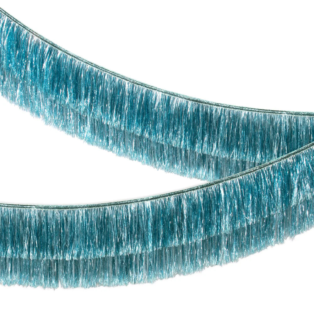 Meri Meri - Blue Tinsel Fringe Garland