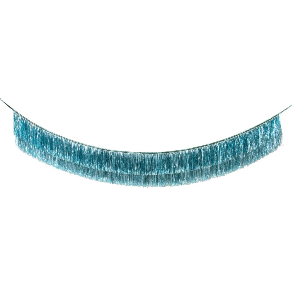 Meri Meri - Blue Tinsel Fringe Garland