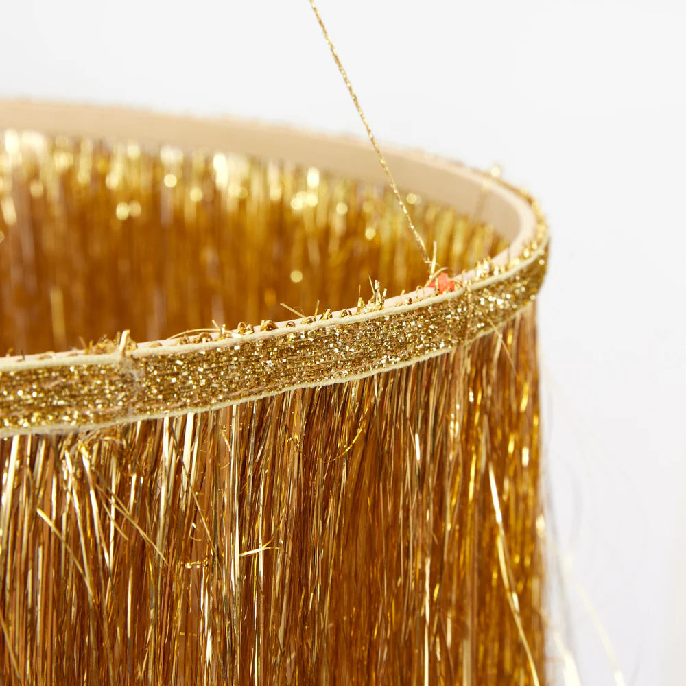 Meri Meri - Gold Tinsel Chandelier