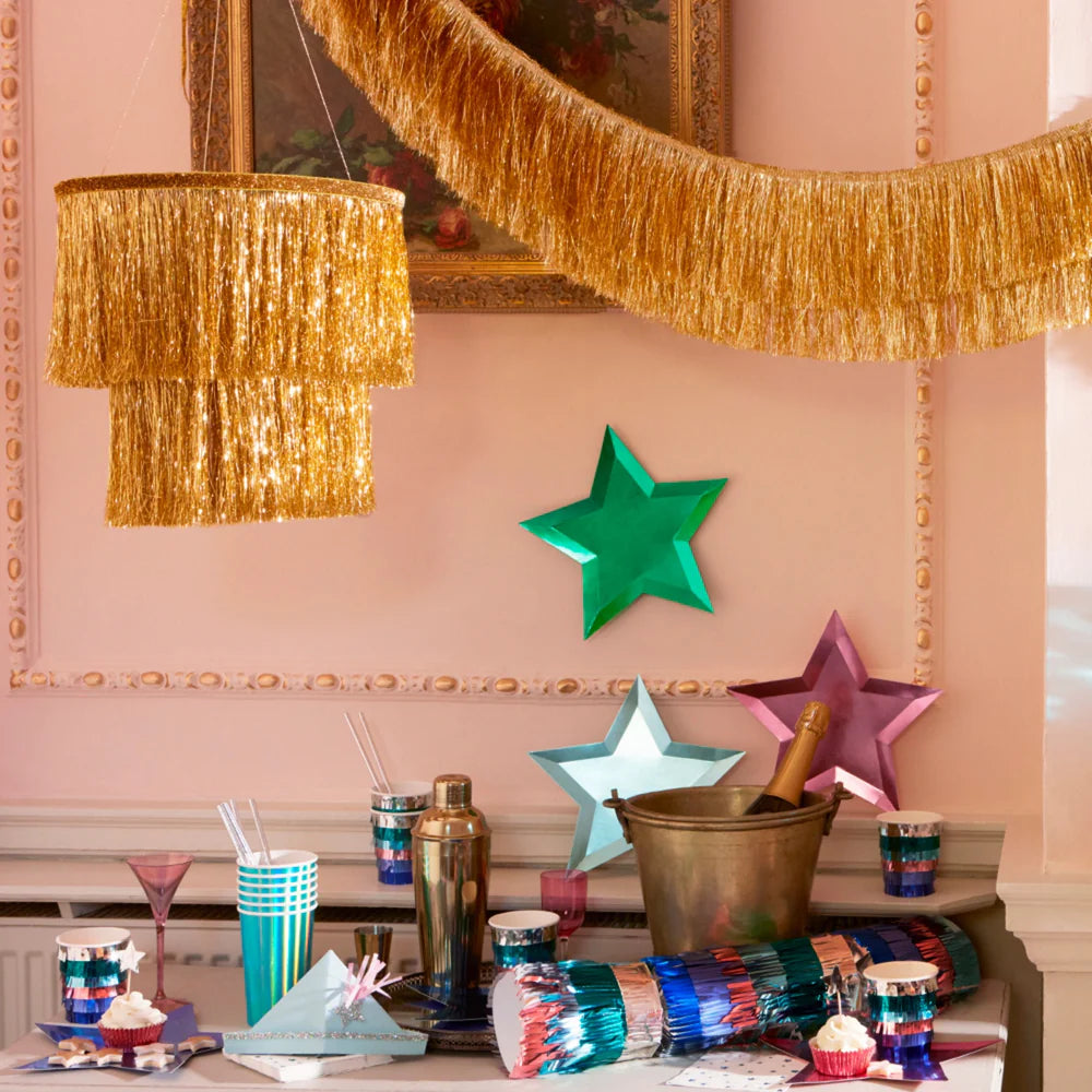 Meri Meri - Gold Tinsel Chandelier