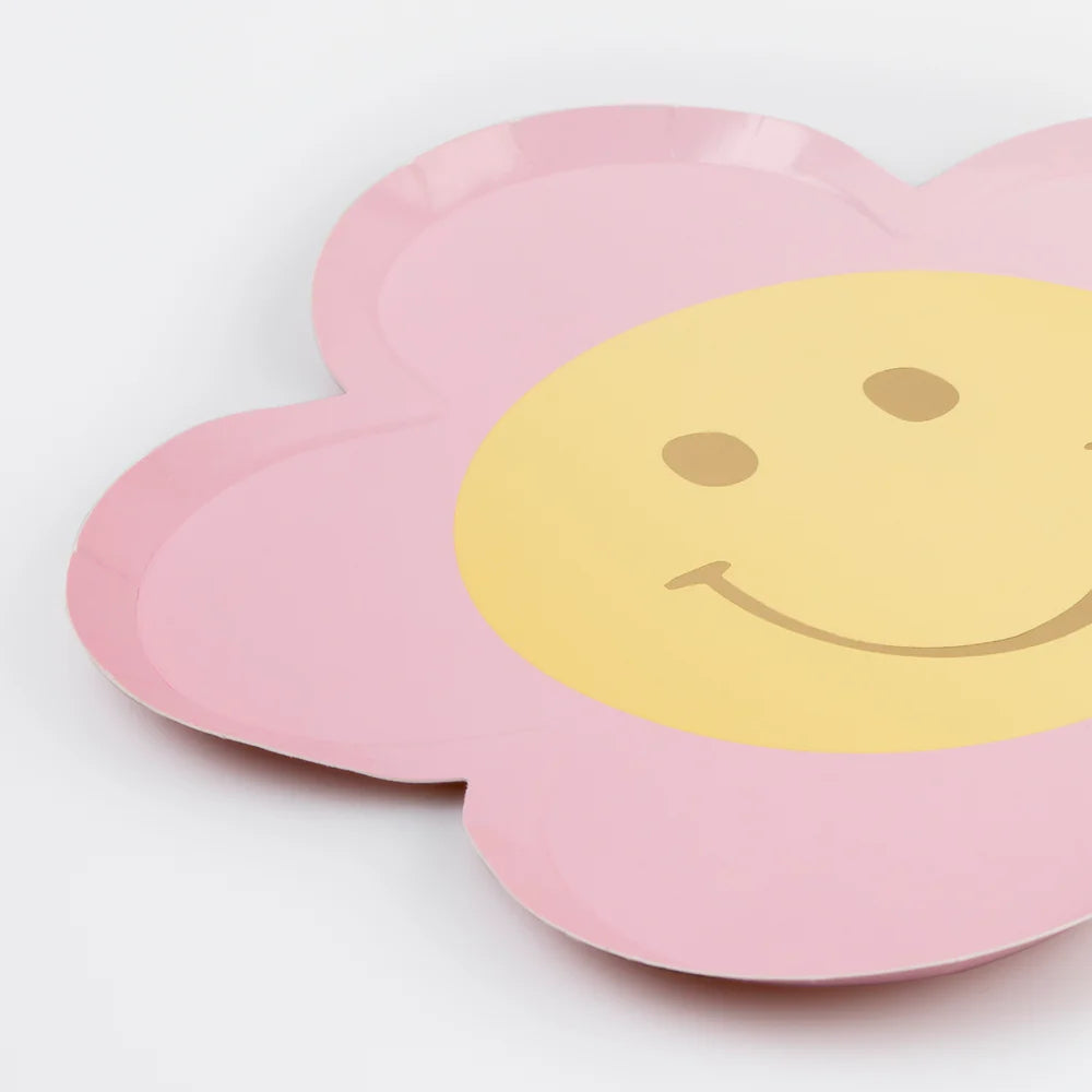 Meri Meri - Happy Icons Flower Plates, 8ct.