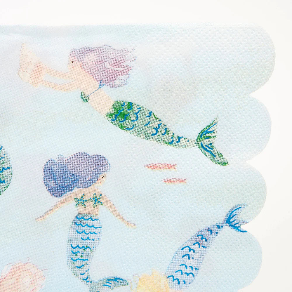 Meri Meri - Mermaid Swimming Napkins, 16ct.