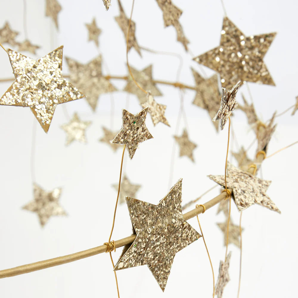 Meri Meri - Gold Sparkle Star Chandelier