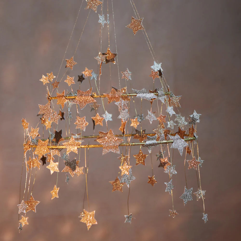 Meri Meri - Gold Sparkle Star Chandelier