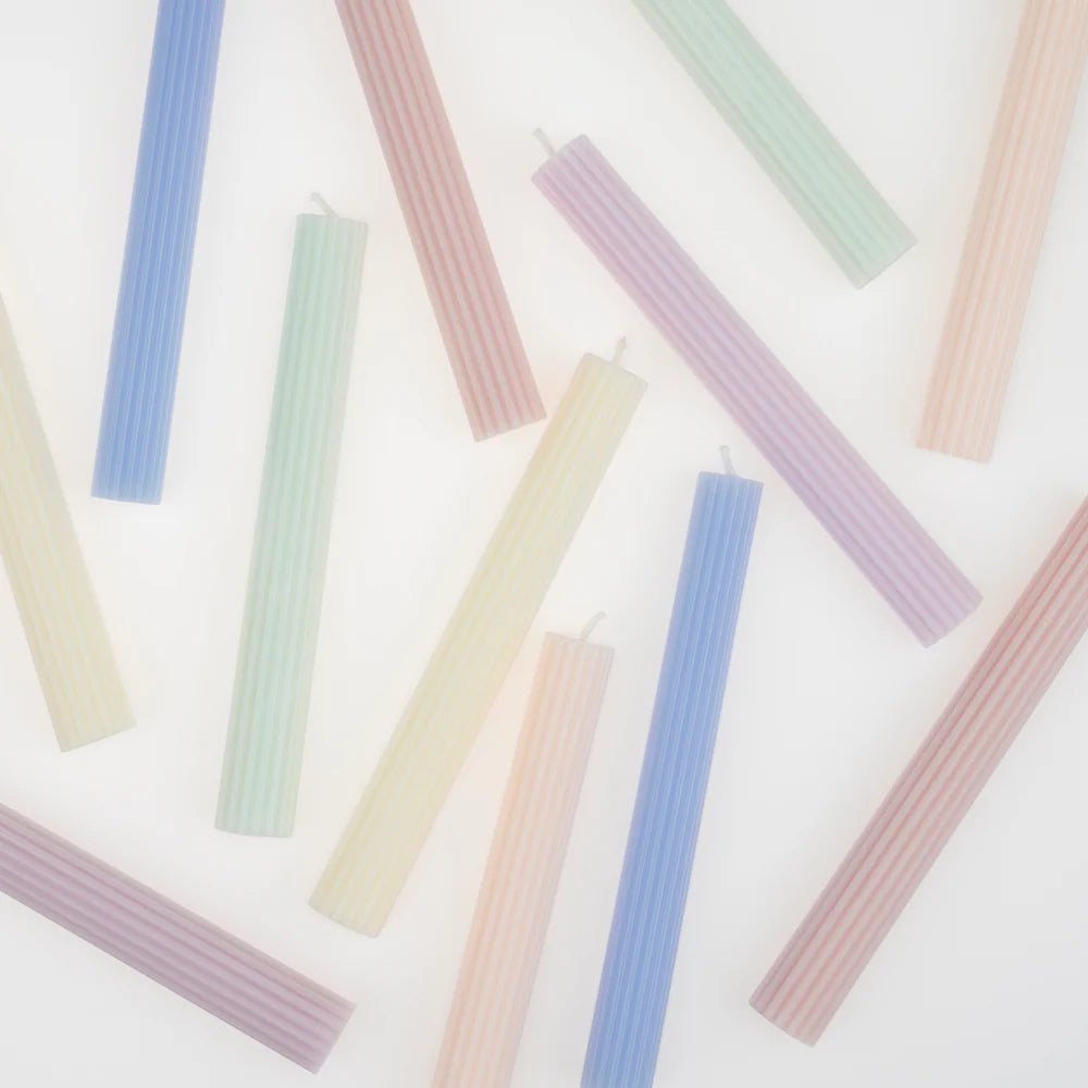 Meri Meri - Pastel Table Candles, 12ct.