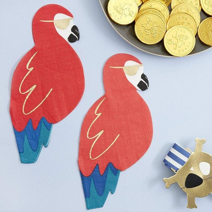 Meri Meri - Pirate Parrot Napkins, 16ct.