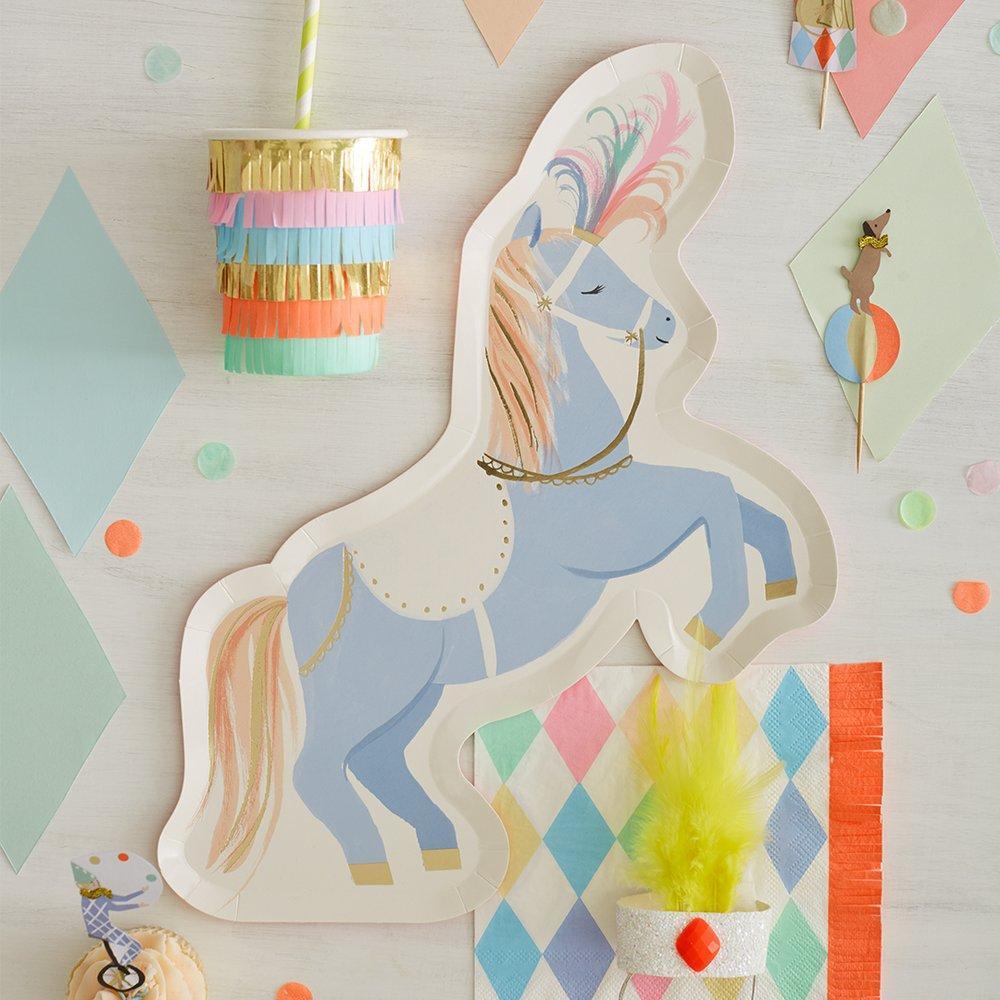 Meri Meri - Circus Stallion Plates, 8ct.