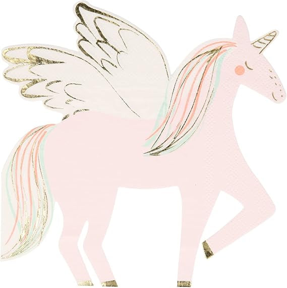 Meri Meri - Winged Unicorn Napkins, 16ct.