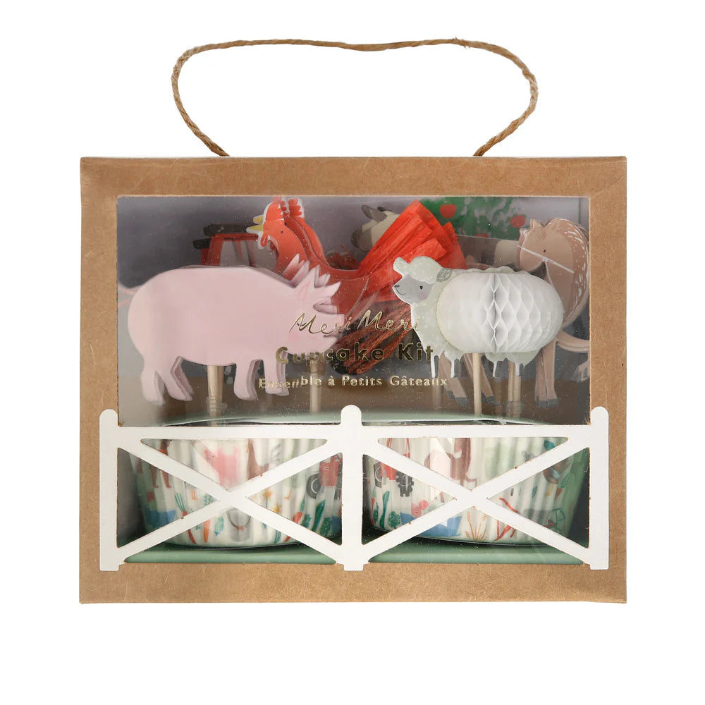 Meri Meri - On The Farm Cupcake Kit, 24ct.
