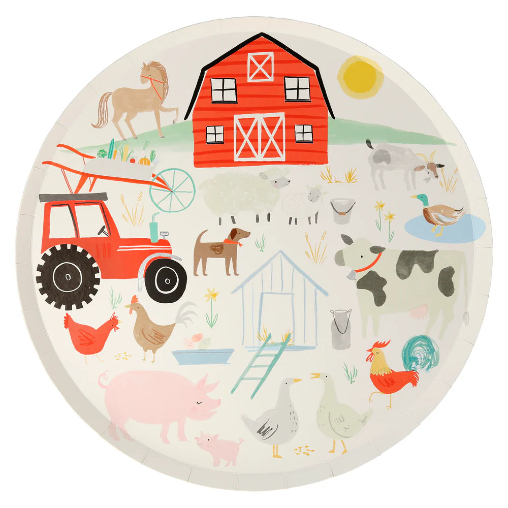 Meri Meri - On The Farm Dinner Plates, 8ct.