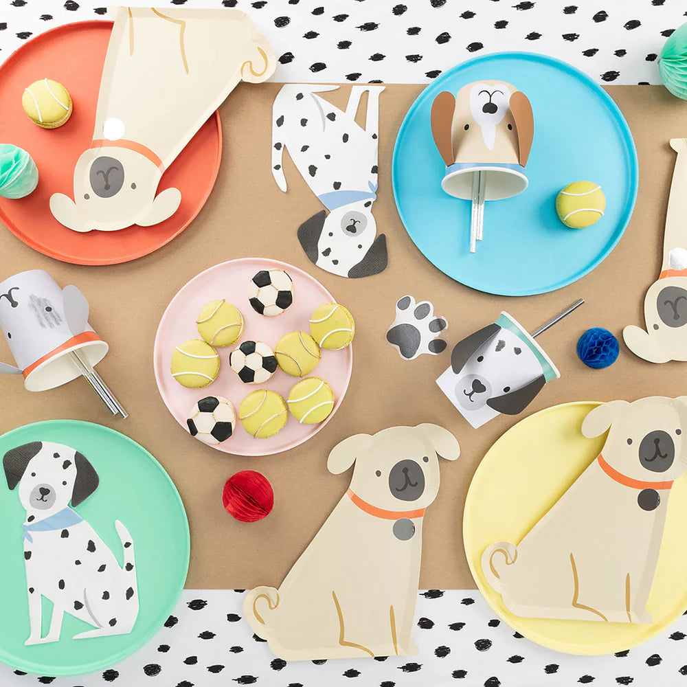 Meri Meri - Pug Plates, 8ct.