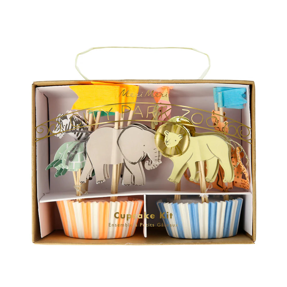 Meri Meri - Safari Animals Cupcake Kit, 24ct.