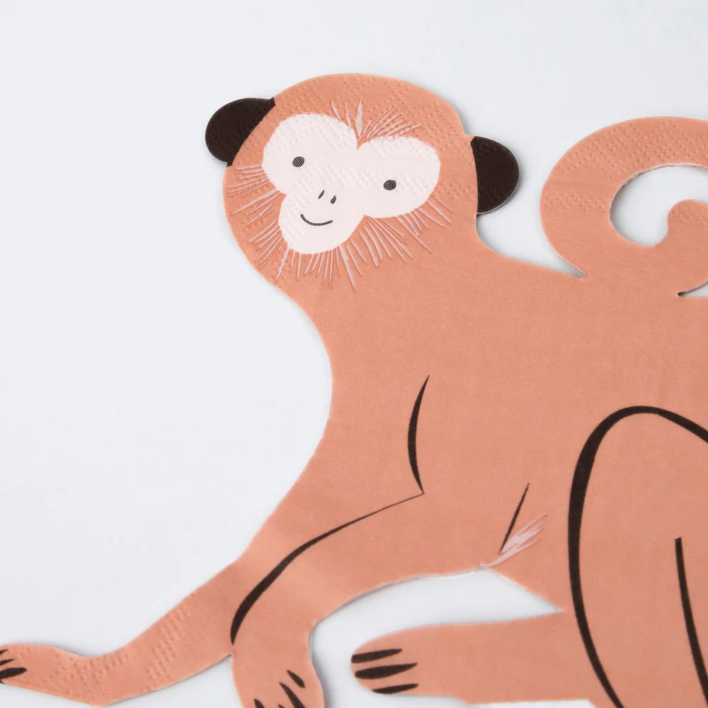 Meri Meri - Safari Monkey Napkins, 16ct.