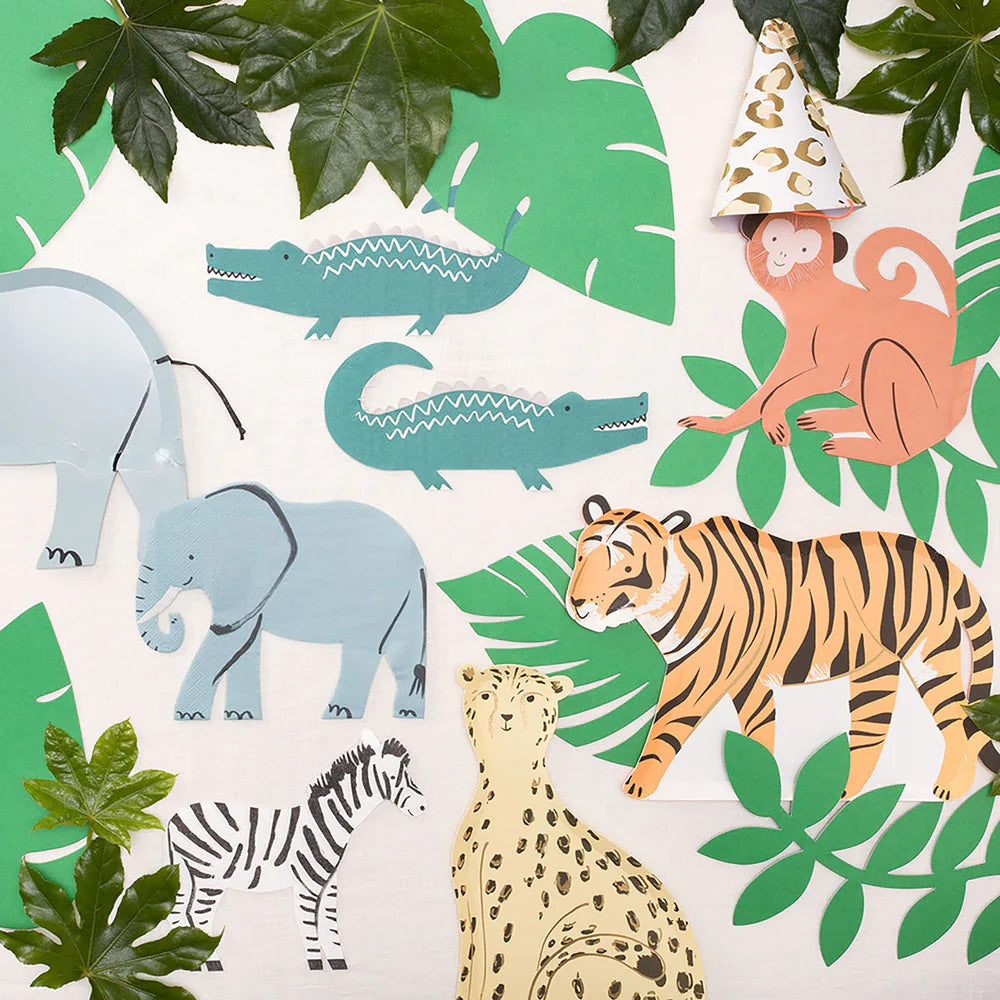 Meri Meri - Safari Tiger Napkins, 16ct.