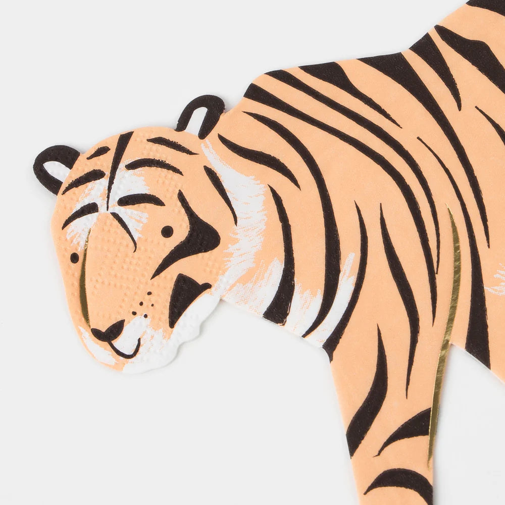 Meri Meri - Safari Tiger Napkins, 16ct.